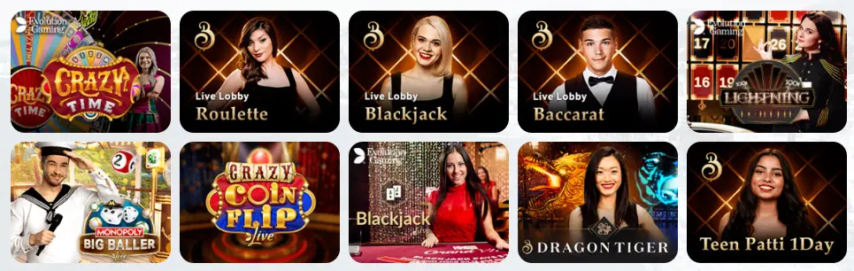 Jeux de casino en direct Vive Mon Casino